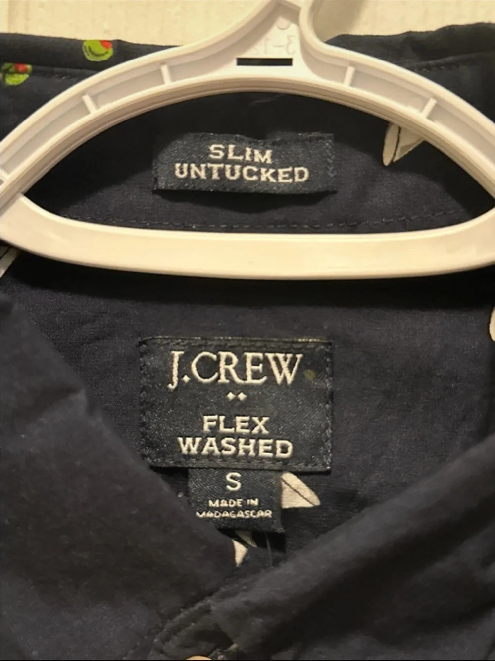 J. Crew Navy Martini Glass Print Button-Down Shirt